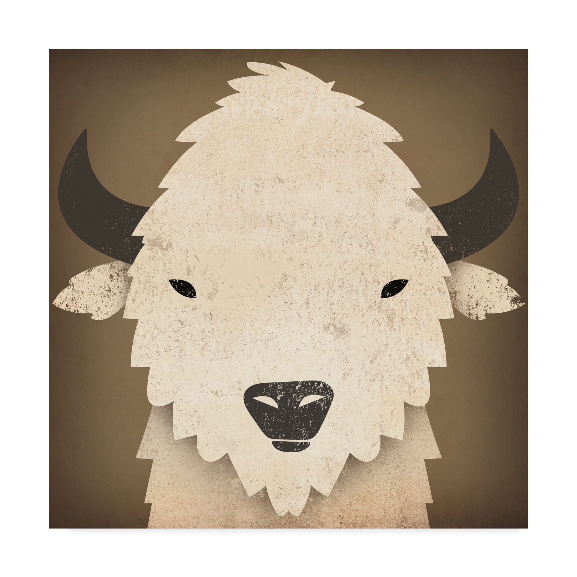Trademark Fine Art 'Buffalo I' Canvas Art by Ryan Fowler