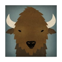 Trademark Fine Art 'Buffalo II' Canvas Art by Ryan Fowler