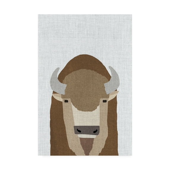 Trademark Fine Art 'Buffalo Linen' Canvas Art by Annie Bailey Art
