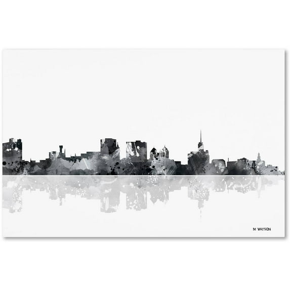 Trademark Fine Art "Buffalo New York Skyline BG-1" Canvas Art by Marlene Watson