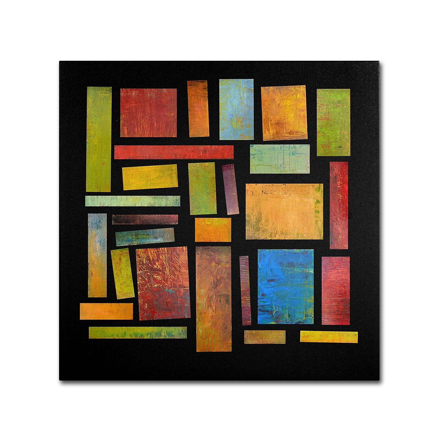 Trademark Fine Art "Building Blocks Three" Canvas Art by Michelle Calkins