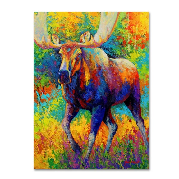 Trademark Fine Art 'Bull Moose' Canvas Art by Marion Rose