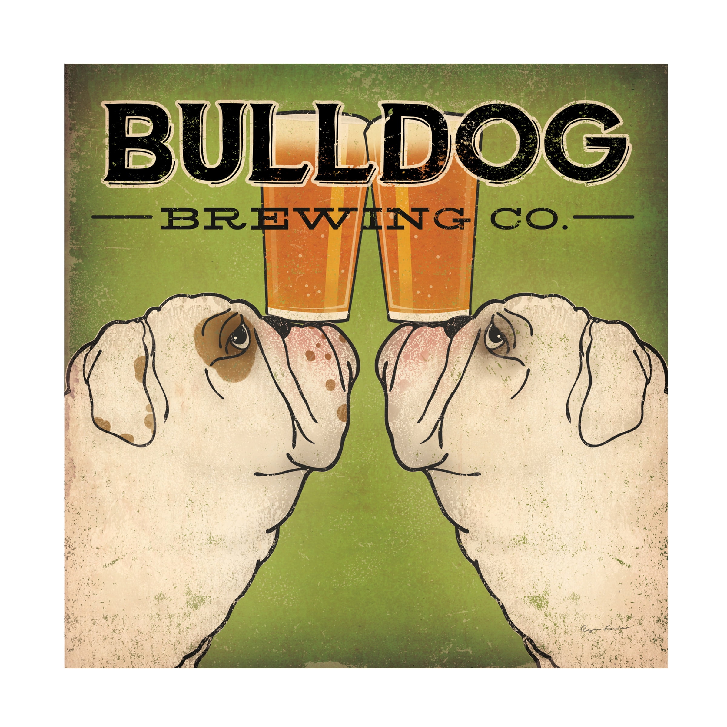 Trademark Fine Art 'Bulldog Brewing' Canvas Art by Ryan Fowler