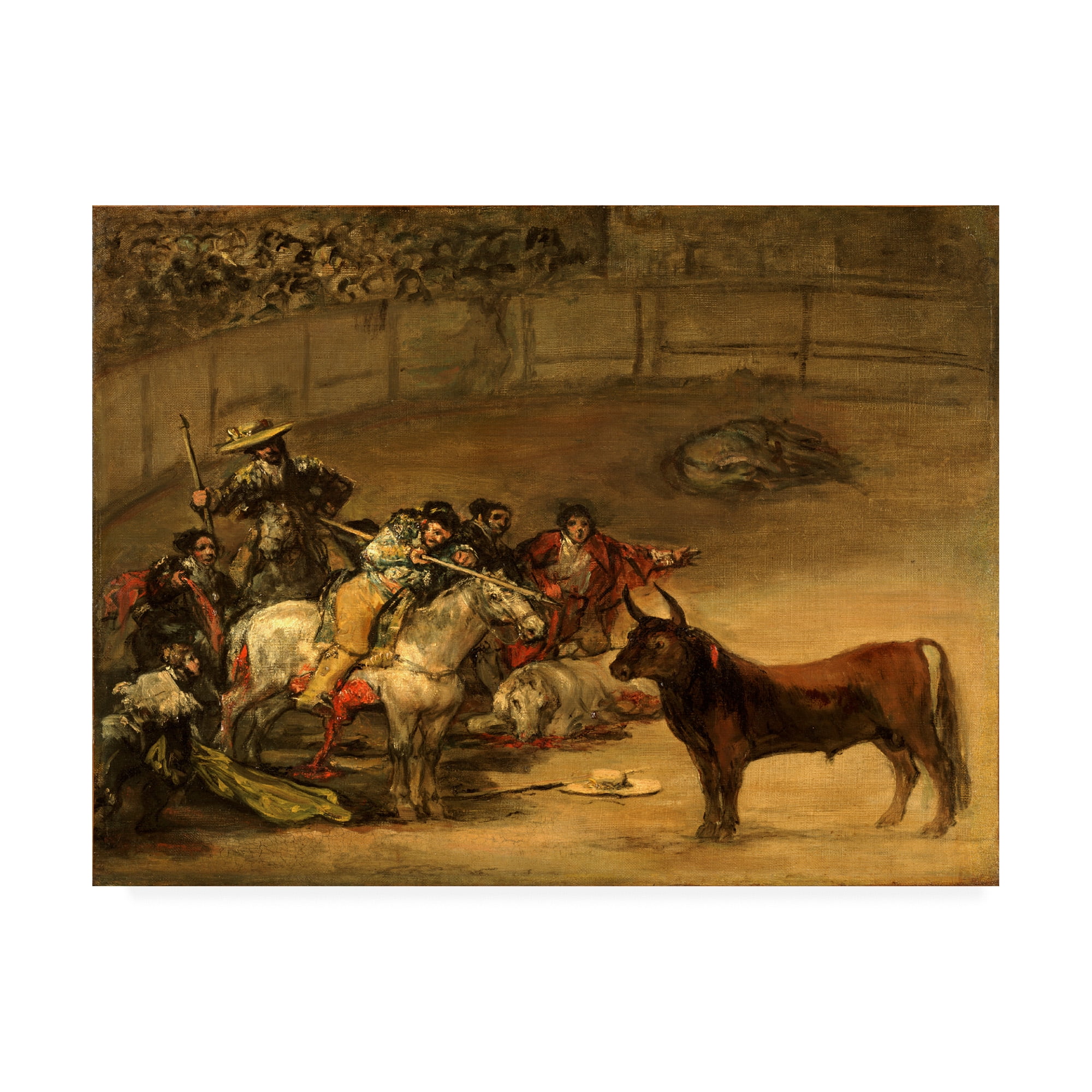 Trademark Fine Art 'Bullfight' Canvas Art by Goya