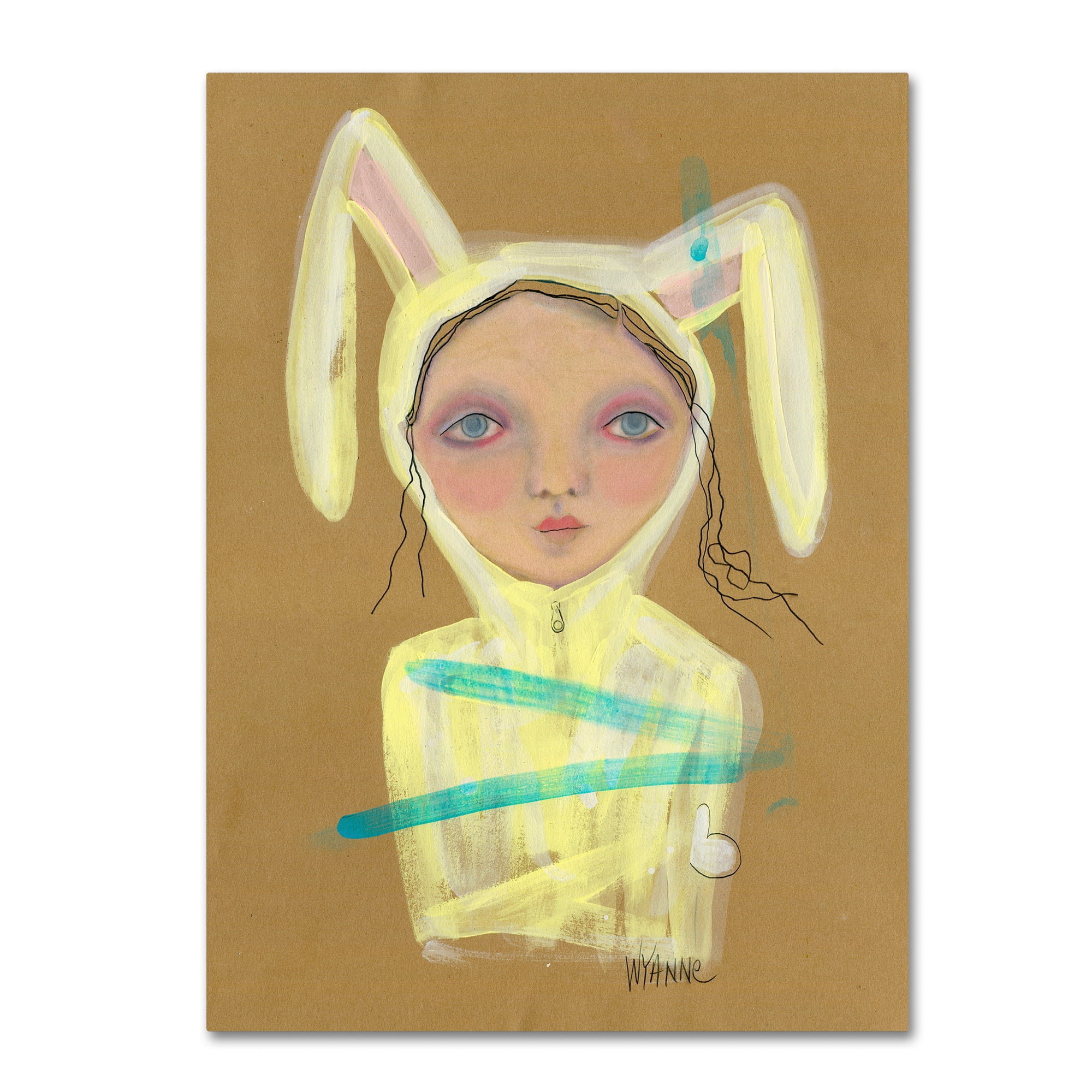 Trademark Fine Art 'Bun Hun' Canvas Art by Wyanne