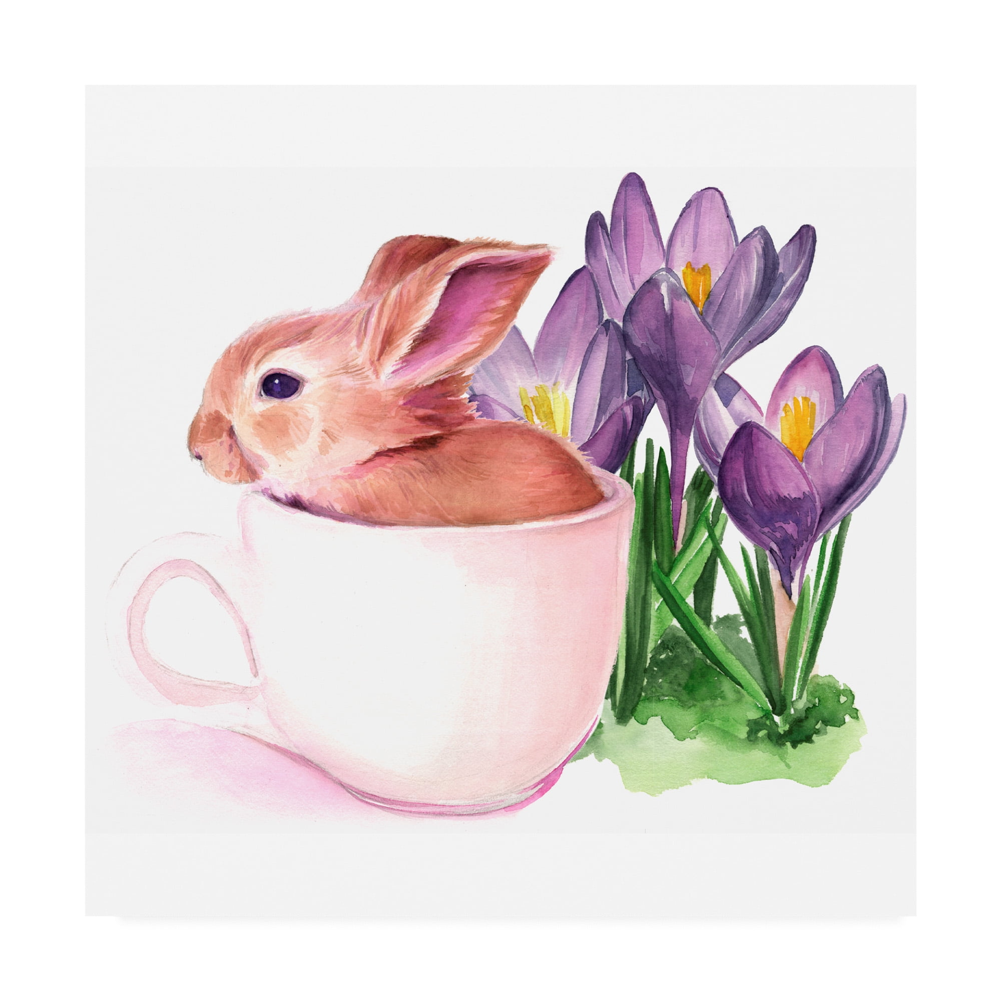 Trademark Fine Art 'Bunny Crossing I' Canvas Art by Jennifer Paxton Parker