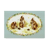 Trademark Fine Art 'Bunny Tales' Canvas Art by Peggy Harris
