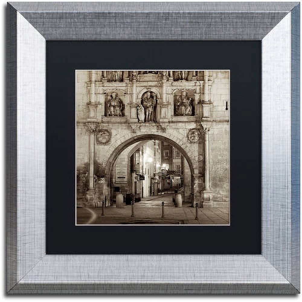 Trademark Fine Art "Burgos I" Canvas Art by Alan Blaustein, Black Matte, Silver Frame
