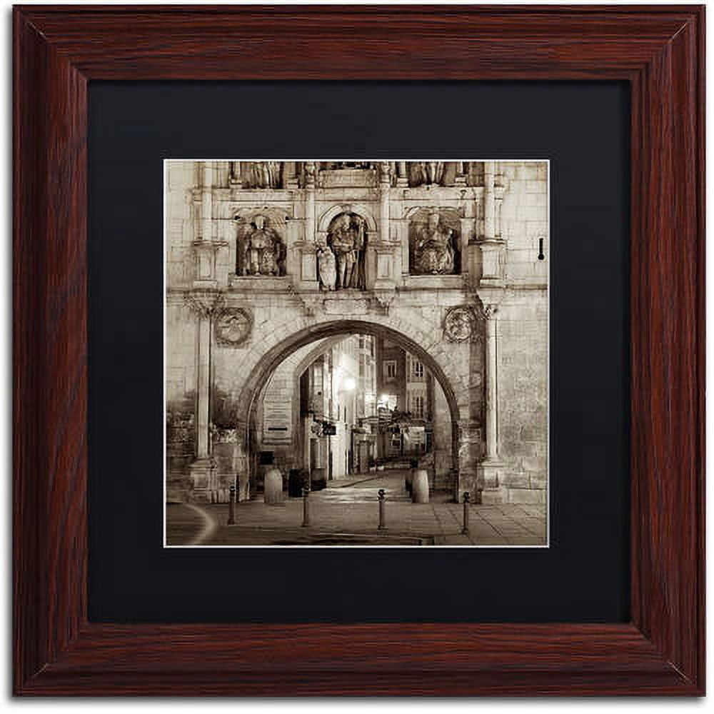 Trademark Fine Art "Burgos I" Canvas Art by Alan Blaustein, Black Matte, Wood Frame