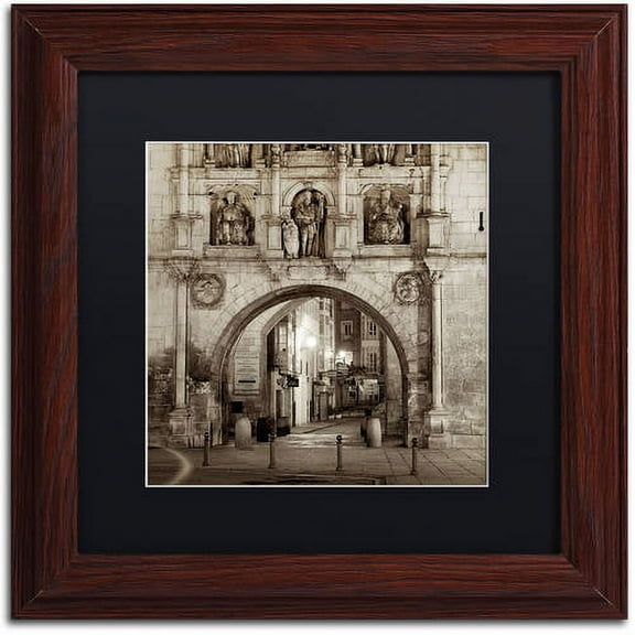 Trademark Fine Art "Burgos I" Canvas Art by Alan Blaustein, Black Matte, Wood Frame