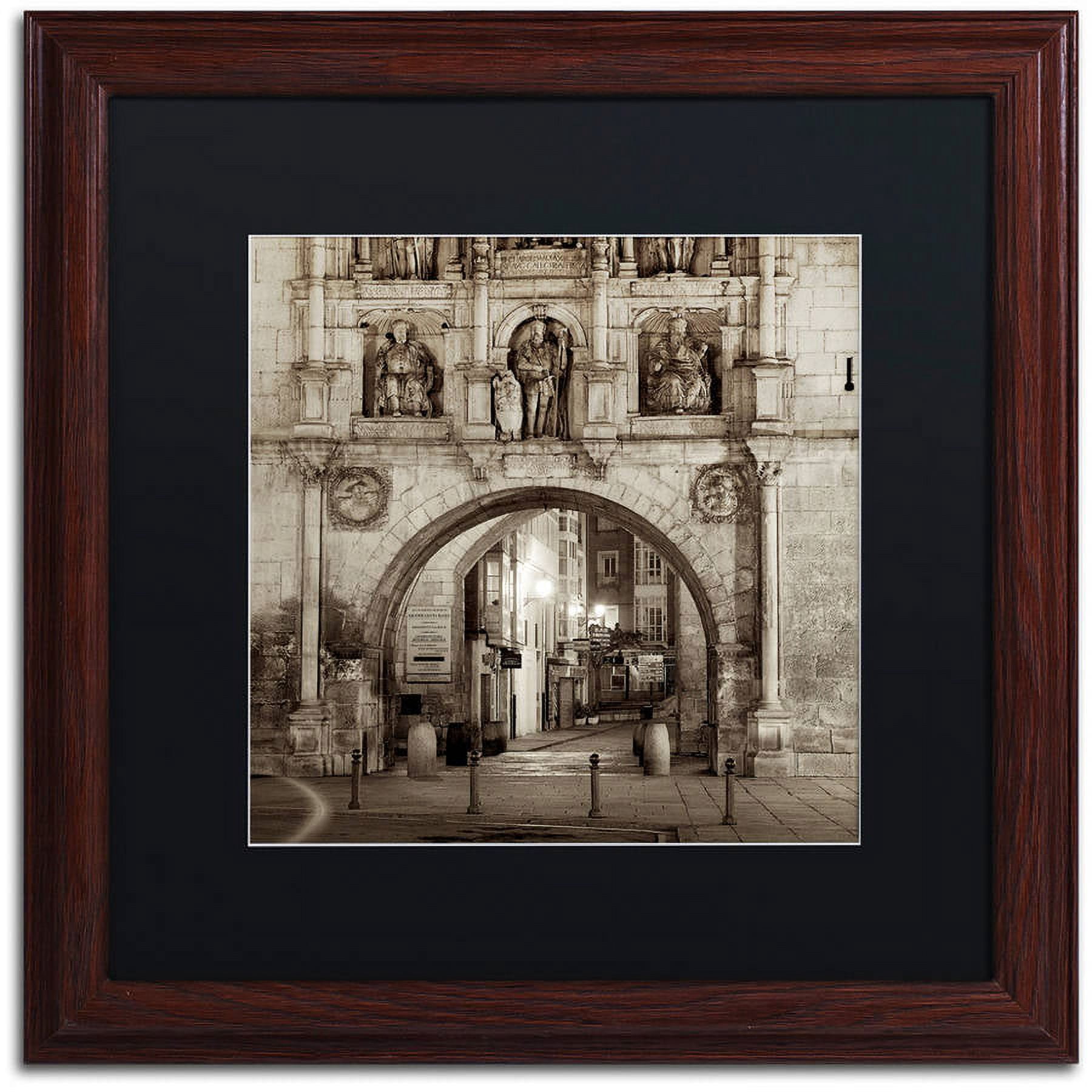 Trademark Fine Art "Burgos I" Canvas Art by Alan Blaustein, Black Matte, Wood Frame