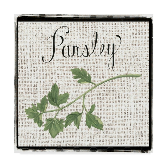 Trademark Fine Art 'Burlap Herbs IV' Canvas Art by Grace Popp