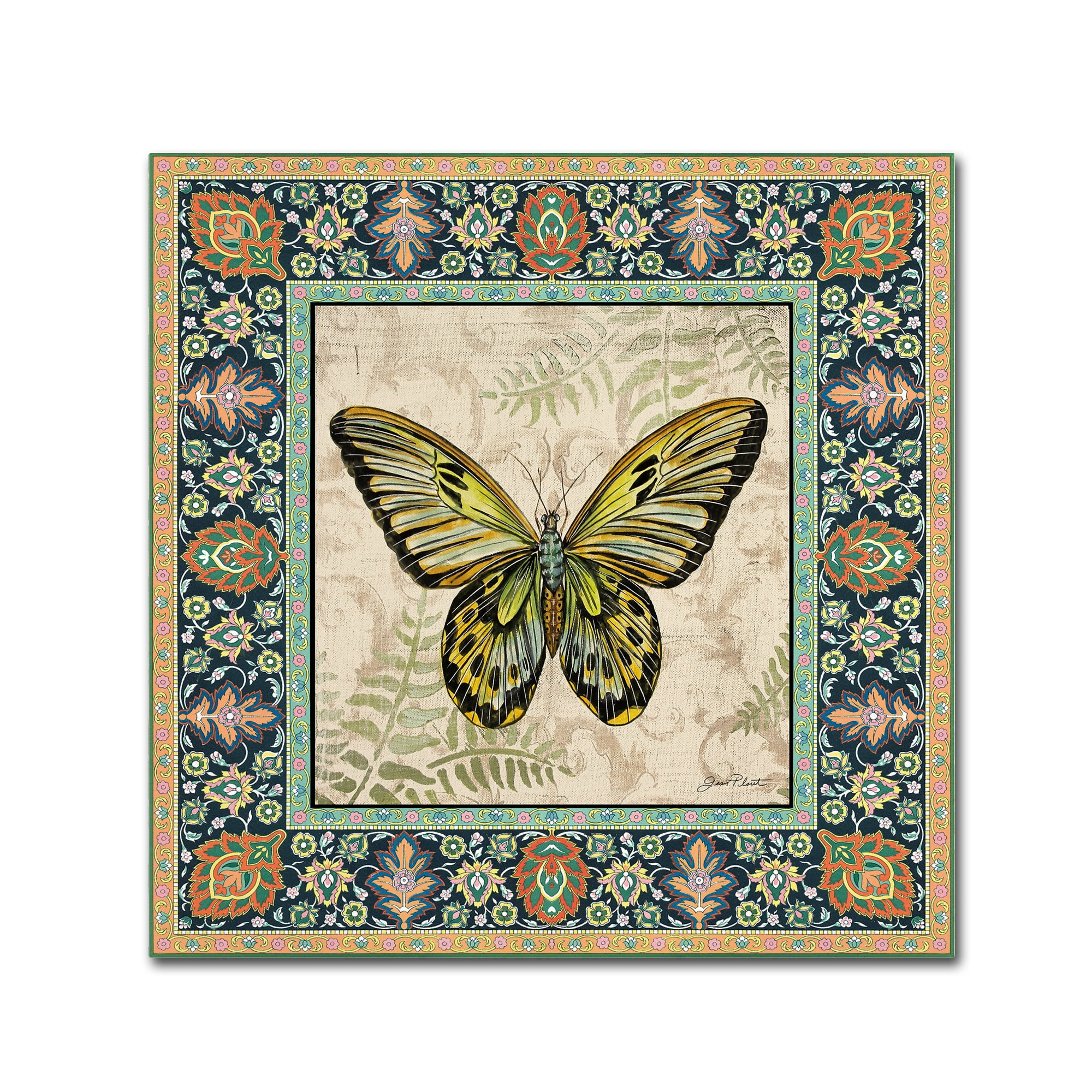 Trademark Fine Art 'Butterflies 1' Canvas Art by Jean Plout