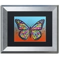 thumbnail image 1 of Trademark Fine Art 'Butterfly' Canvas Art by Dean Russo, Black Matte, Silver Frame, 1 of 1