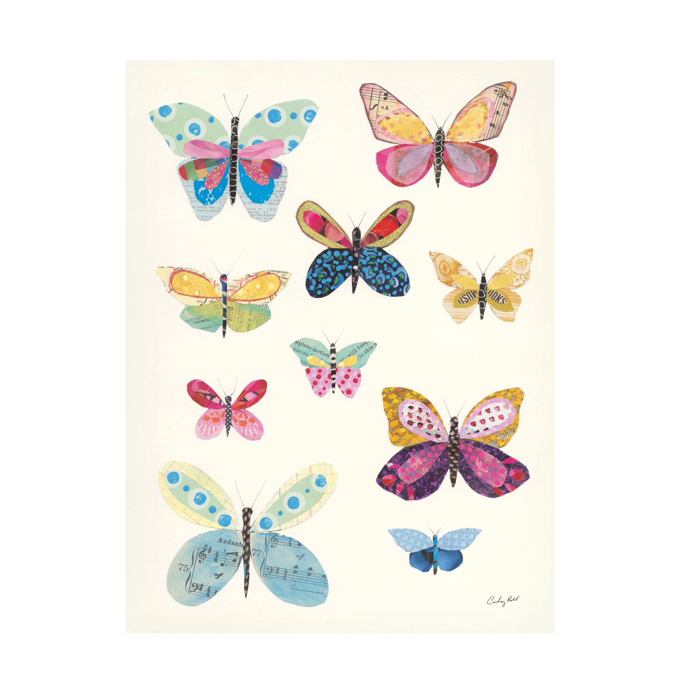 Trademark Fine Art 'Butterfly Charts I' Canvas Art by Courtney Prahl