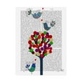 thumbnail image 1 of Trademark Fine Art 'Button Tree And Birds, Blue' Canvas Art by Fab Funky, 1 of 3
