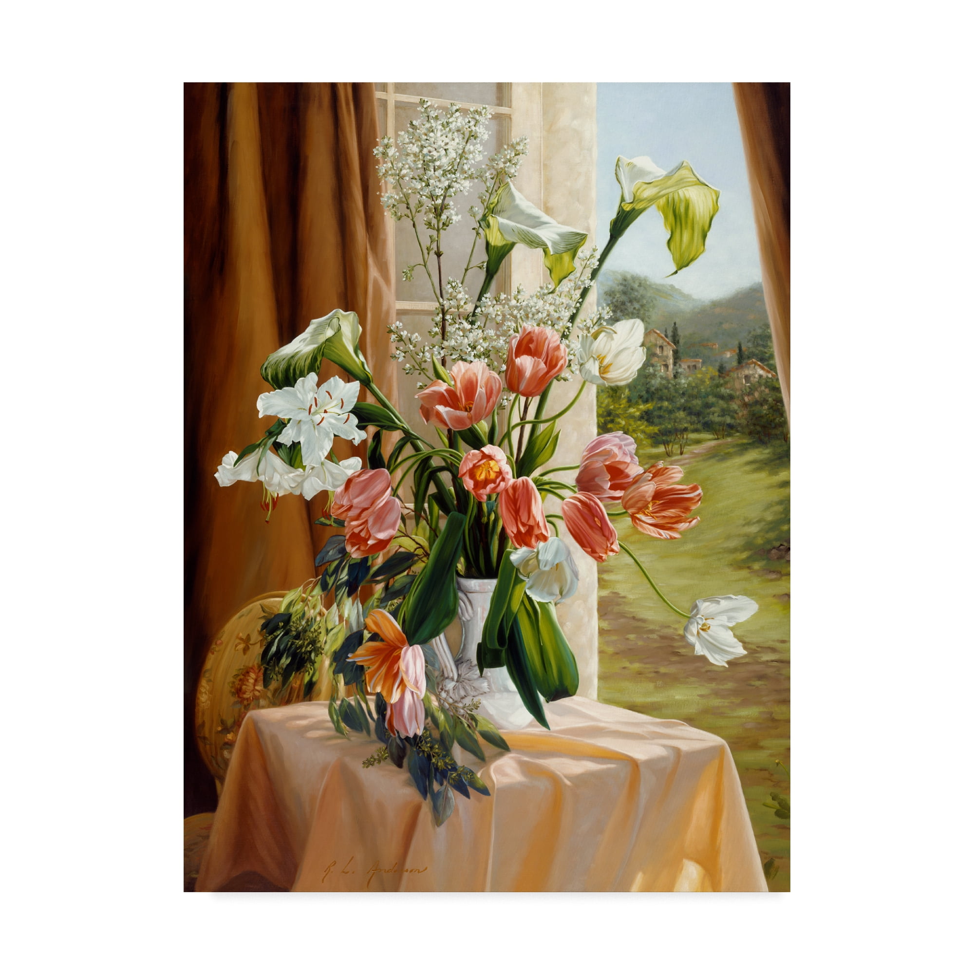 Trademark Fine Art 'By The Window' Canvas Art by Robin Anderson