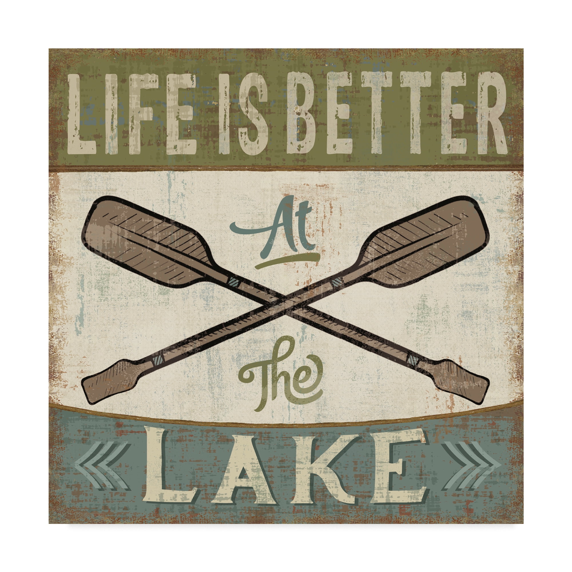 Trademark Fine Art 'By the Lake I Better at the Lake' Canvas Art by Pela Studio