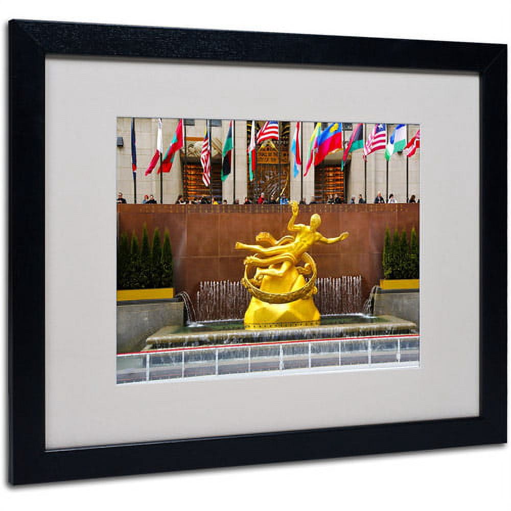 Trademark Fine Art CATeyes 'Prometheus' Matted Art Black Frame 16x20 Inches (MZ0264-B1620MF)