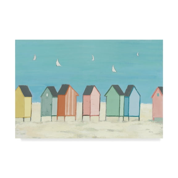 Trademark Fine Art 'Cabanas I Pastel' Canvas Art by Phyllis Adams