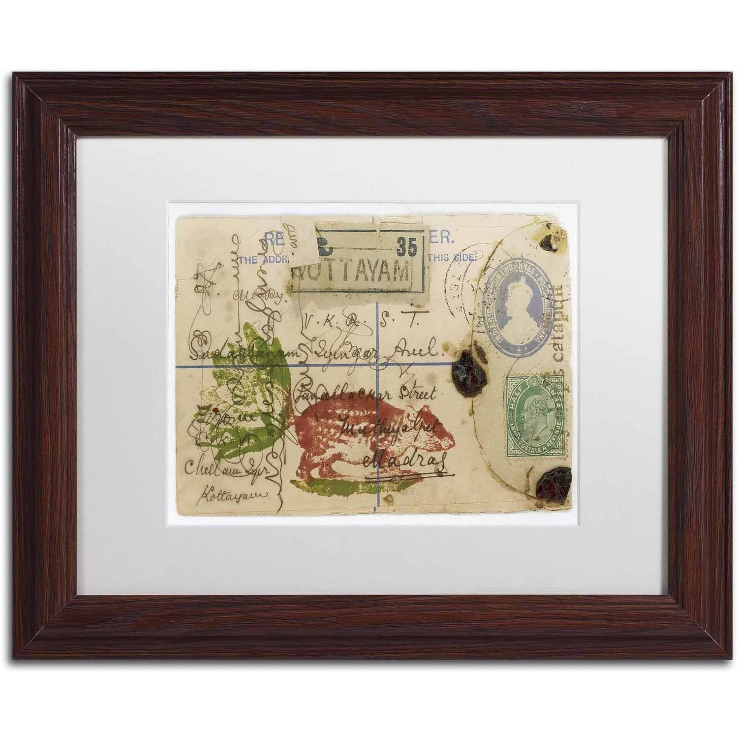 Trademark Fine Art 'Cabbagetail' Canvas Art by Nick Bantock, White Matte, Wood Frame