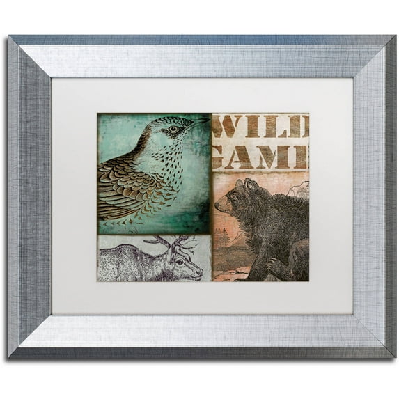 Trademark Fine Art "Cabela II" Canvas Art by Color Bakery White Matte, Silver Frame