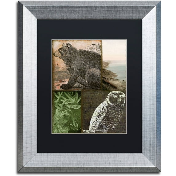 Trademark Fine Art "Cabela III" Canvas Art by Color Bakery Black Matte, Silver Frame