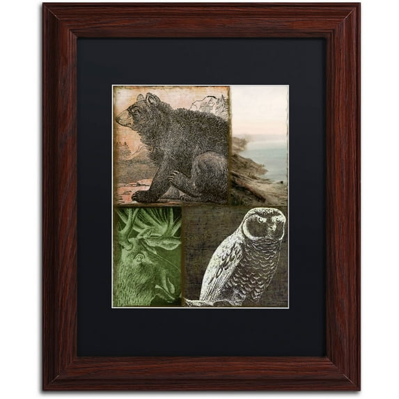 Trademark Fine Art "Cabela III" Canvas Art by Color Bakery Black Matte, Wood Frame