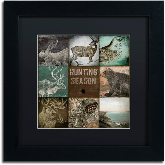 Trademark Fine Art "Cabela V" Canvas Art by Color Bakery Black Matte, Black Frame