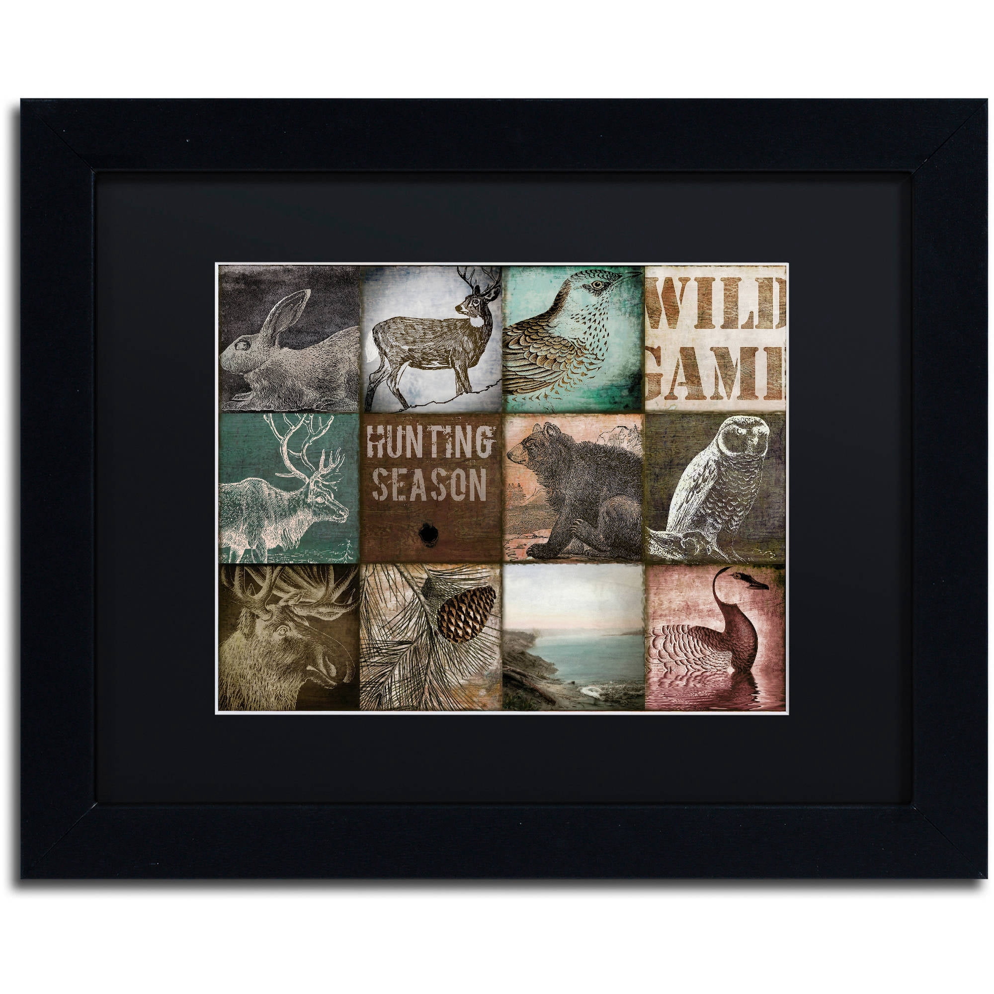 Trademark Fine Art "Cabelas" Canvas Art by Color Bakery Black Matte, Black Frame