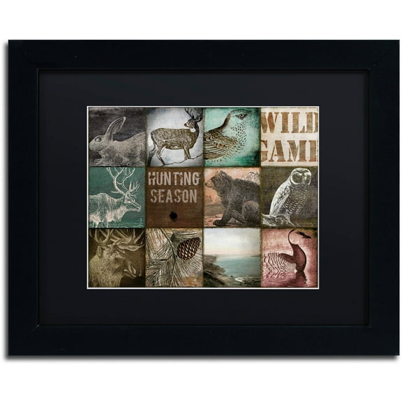 Trademark Fine Art "Cabelas" Canvas Art by Color Bakery Black Matte, Black Frame