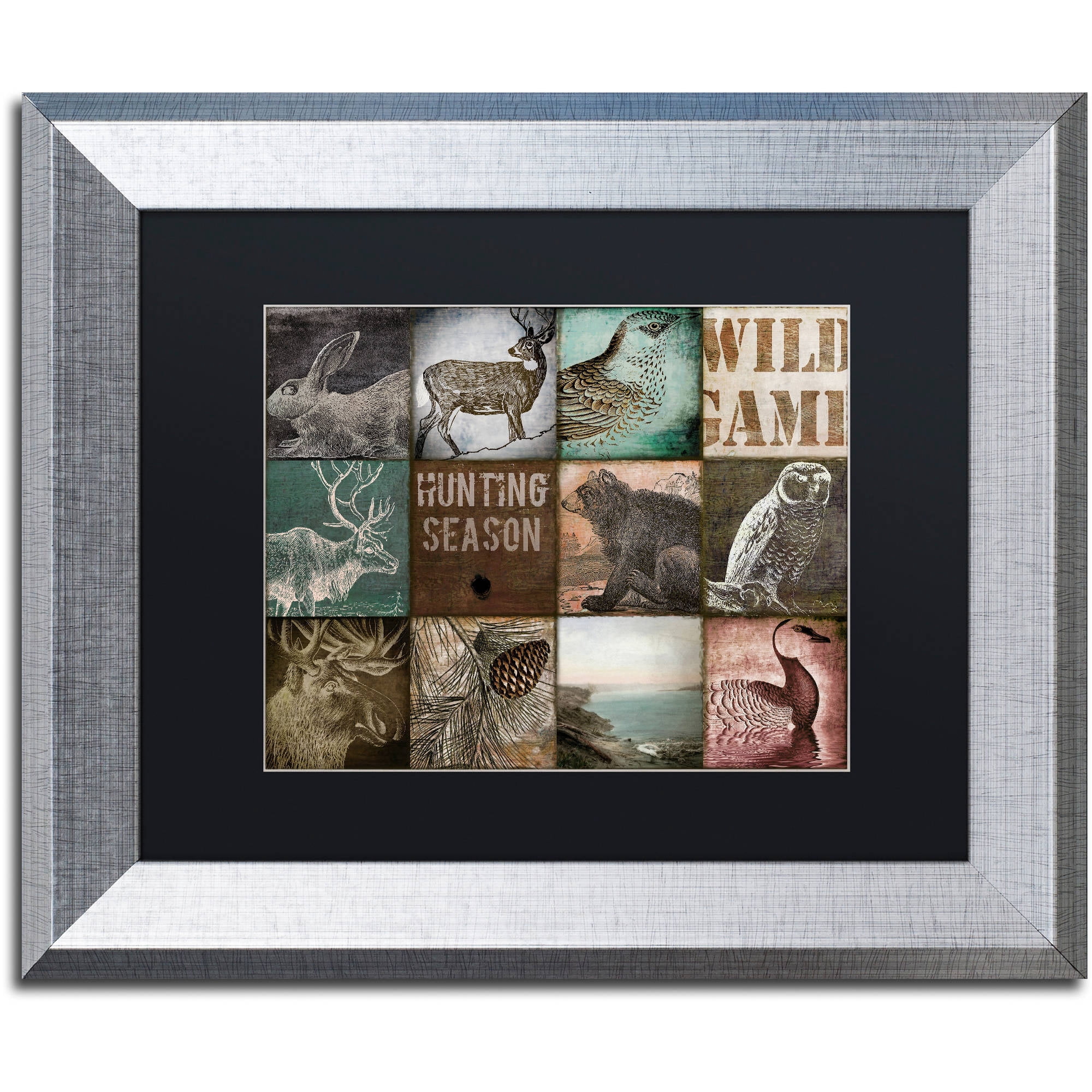 Trademark Fine Art "Cabelas" Canvas Art by Color Bakery Black Matte, Silver Frame