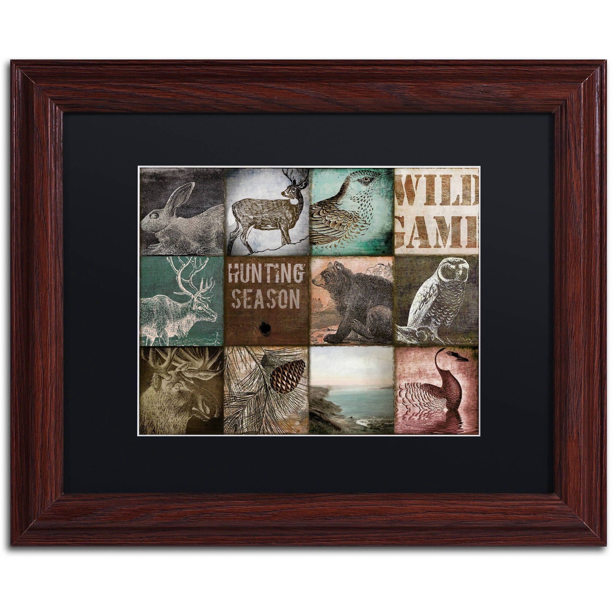 Trademark Fine Art "Cabelas" Canvas Art by Color Bakery Black Matte, Wood Frame