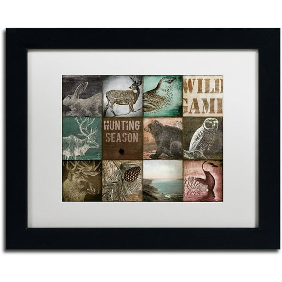 Trademark Fine Art "Cabelas" Canvas Art by Color Bakery White Matte, Black Frame