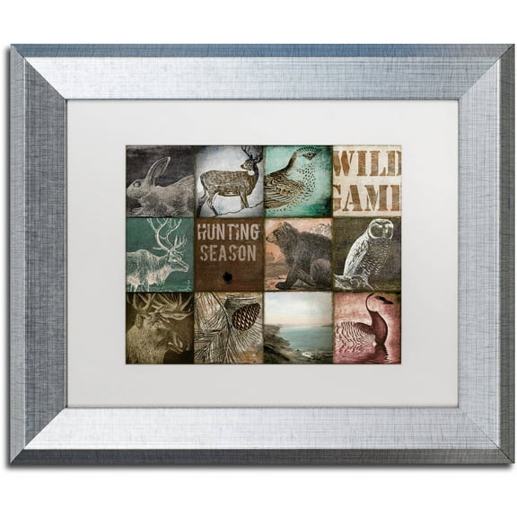 Trademark Fine Art "Cabelas" Canvas Art by Color Bakery White Matte, Silver Frame