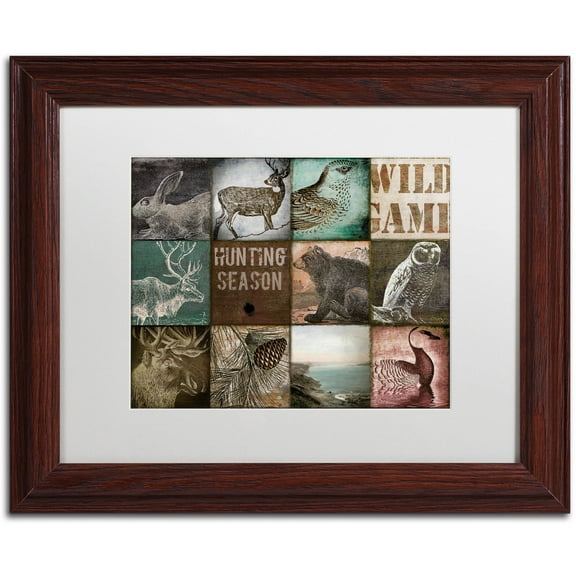 Trademark Fine Art "Cabelas" Canvas Art by Color Bakery White Matte, Wood Frame