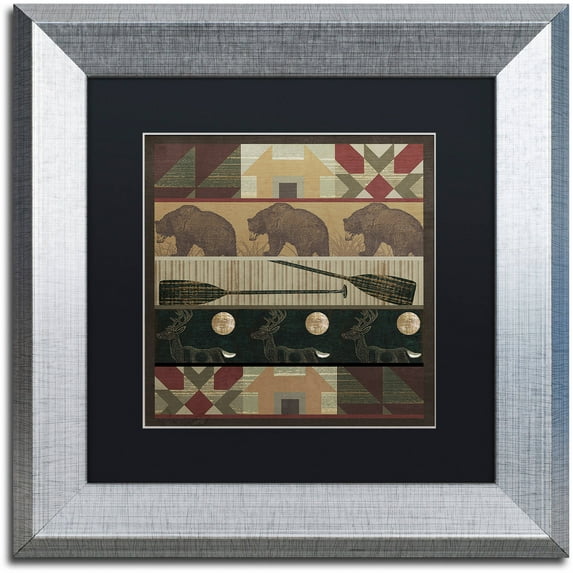 Trademark Fine Art "Cabin Fever" Canvas Art by Color Bakery Black Matte, Silver Frame