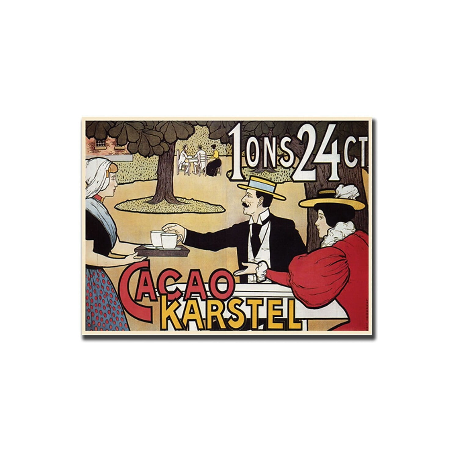 Cacao Karstel Vintage Canvas Art in Medium Size