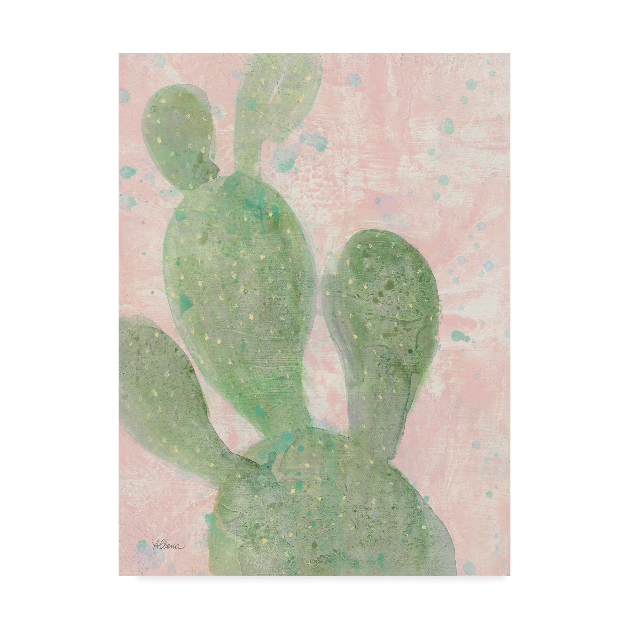 Free Shipping! Trademark Fine Art Cactus Panel I Canvas Art by Albena  Hristova Modern Floral Painting - Walmart.com