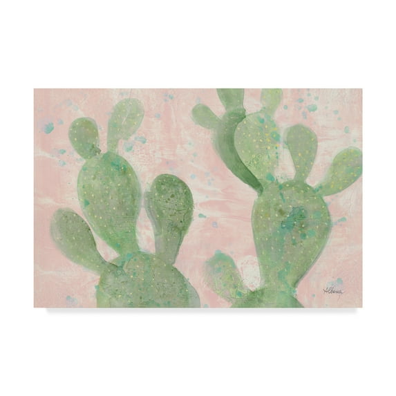 Trademark Fine Art 'Cactus Panel III' Canvas Art by Albena Hristova