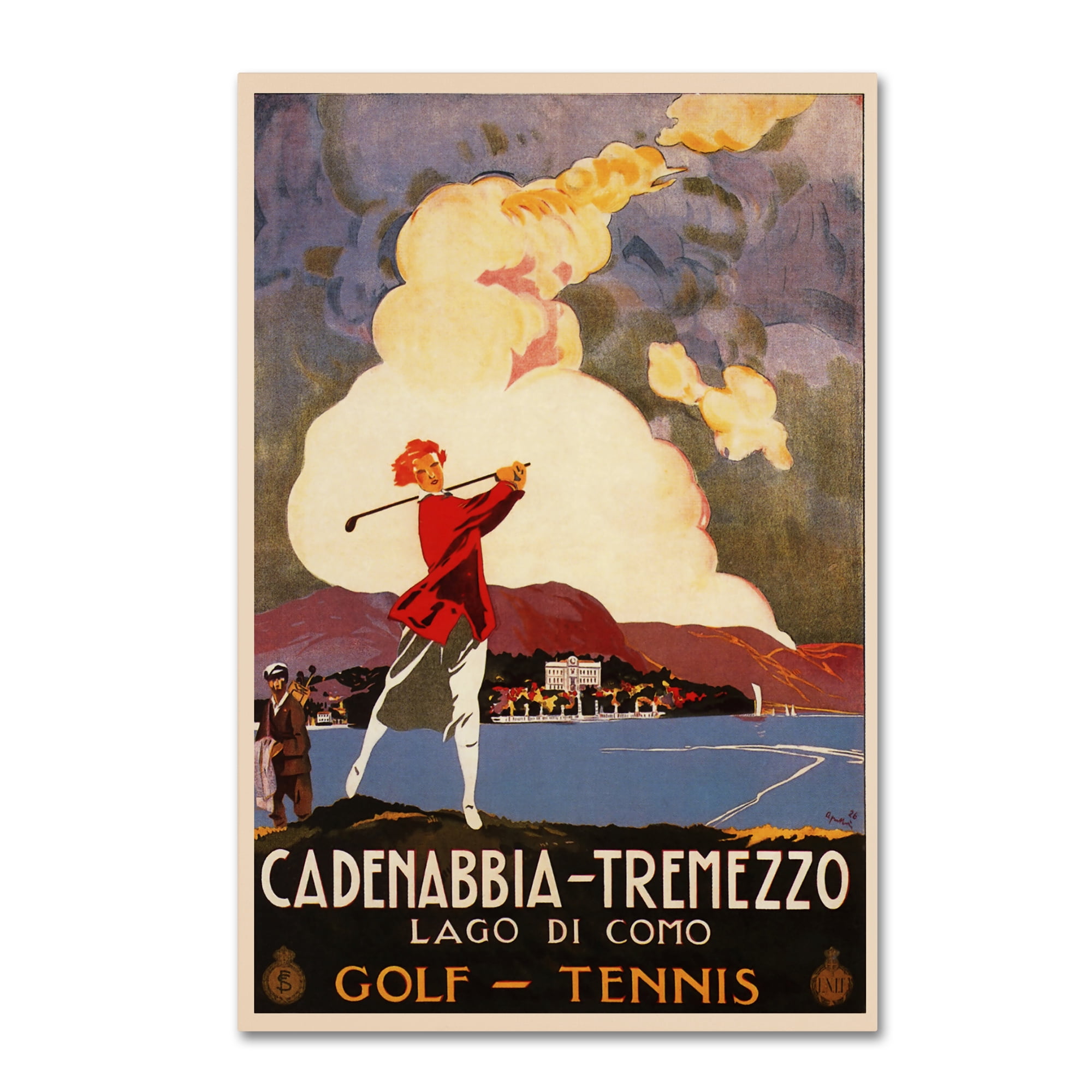 Trademark Fine Art 'Cadenabbia' Canvas Art by Vintage Apple Collection