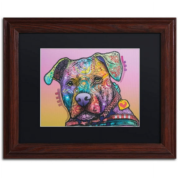 Trademark Fine Art "Caera" Canvas Art by Dean Russo, Black Matte, Wood Frame