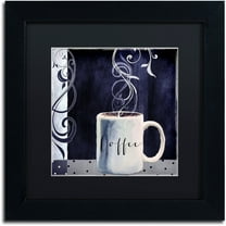 Trademark Fine Art "Cafe Blue I" Canvas Art by Color Bakery Black Matte, Black Frame