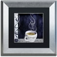 thumbnail image 1 of Trademark Fine Art "Cafe Blue IV" Canvas Art by Color Bakery Black Matte, Silver Frame, 1 of 4