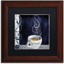 Trademark Fine Art "Cafe Blue IV" Canvas Art by Color Bakery Black Matte, Wood Frame