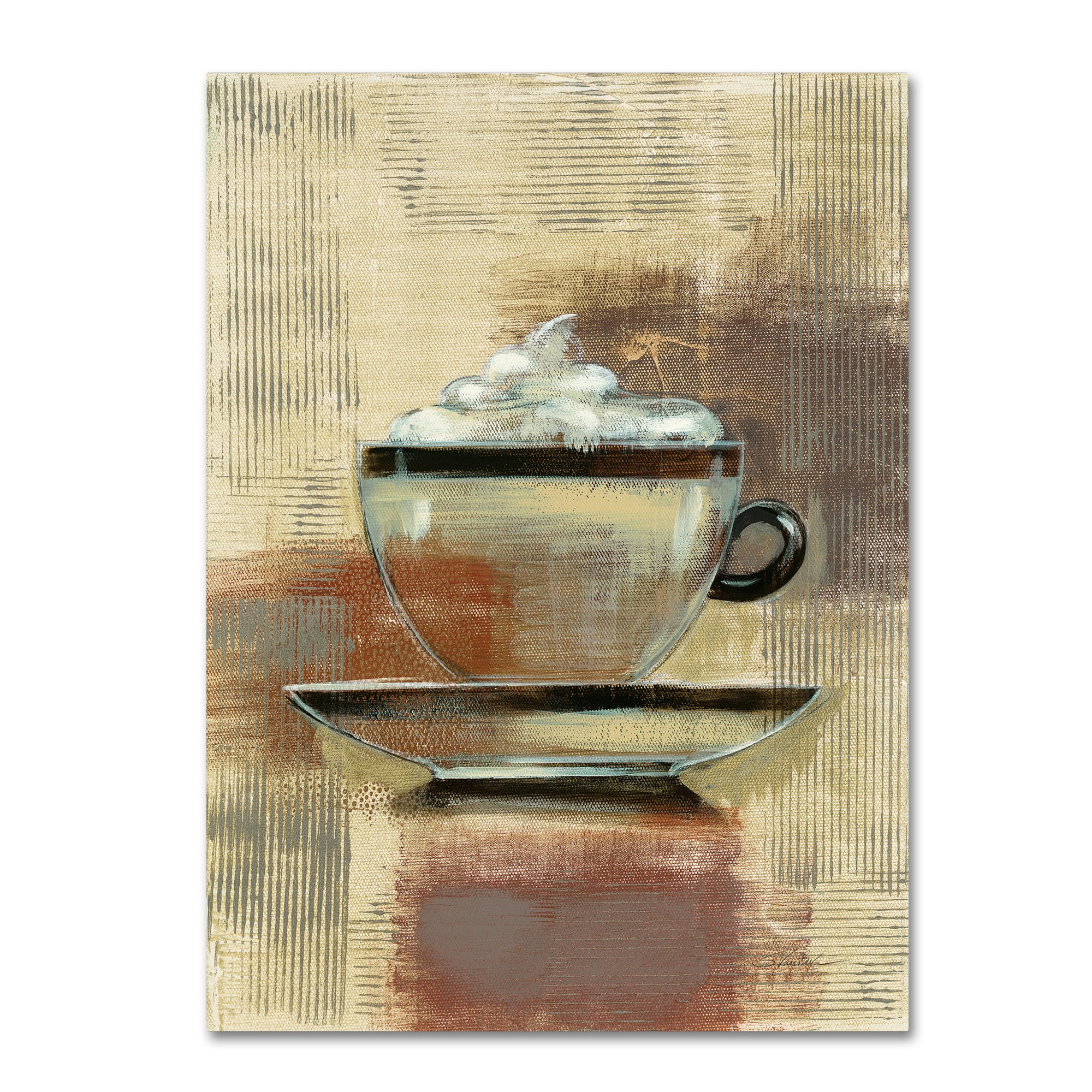 Trademark Fine Art "Cafe Classico II Neutral" Canvas Art by Silvia Vassileva