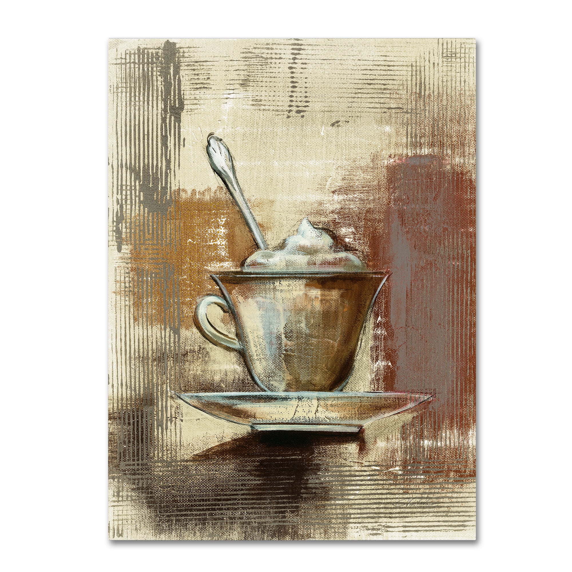 Trademark Fine Art "Cafe Classico III Neutral" Canvas Art by Silvia Vassileva