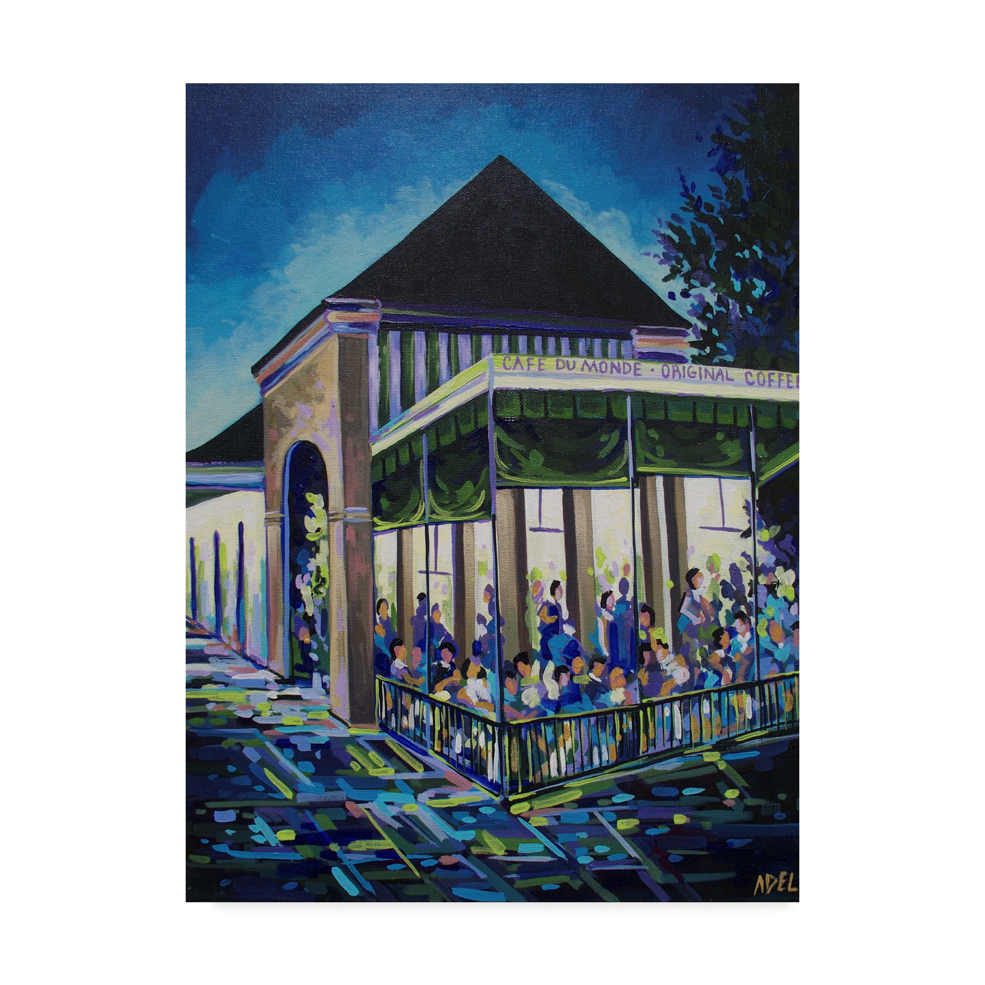 Trademark Fine Art 'Cafe Du Monde' Canvas Art by ADEL