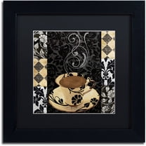 Trademark Fine Art "Cafe Noir VI" Canvas Art by Color Bakery Black Matte, Black Frame