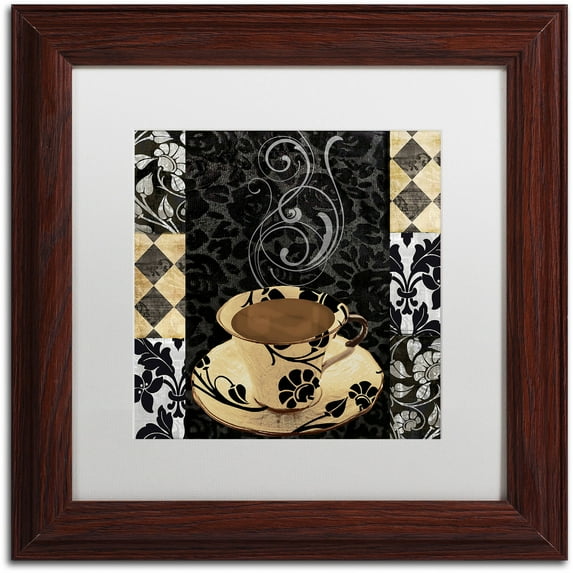 Trademark Fine Art "Cafe Noir VI" Canvas Art by Color Bakery White Matte, Wood Frame